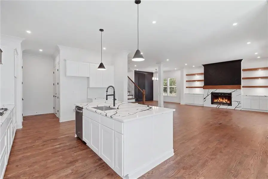 Furnished interior view inside a new home in , Buford (Image 19).