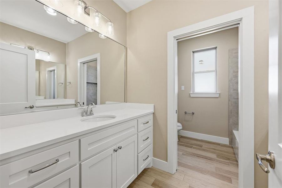 Furnished interior view inside a new home in , Graford (Image 11).