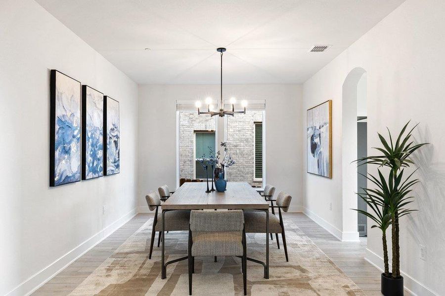 Furnished interior view inside a new home in Sweetwater - 60', Austin (Image 29).