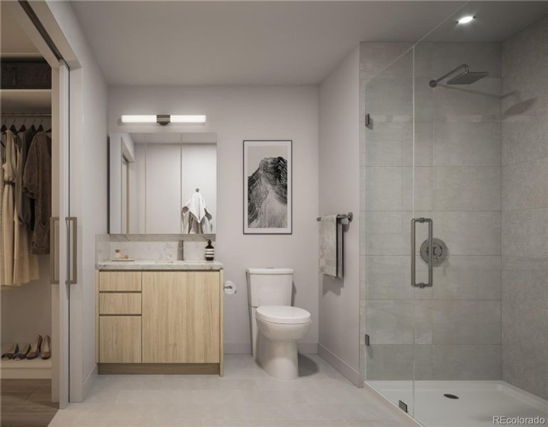 Bathroom rendering- Uptown finish