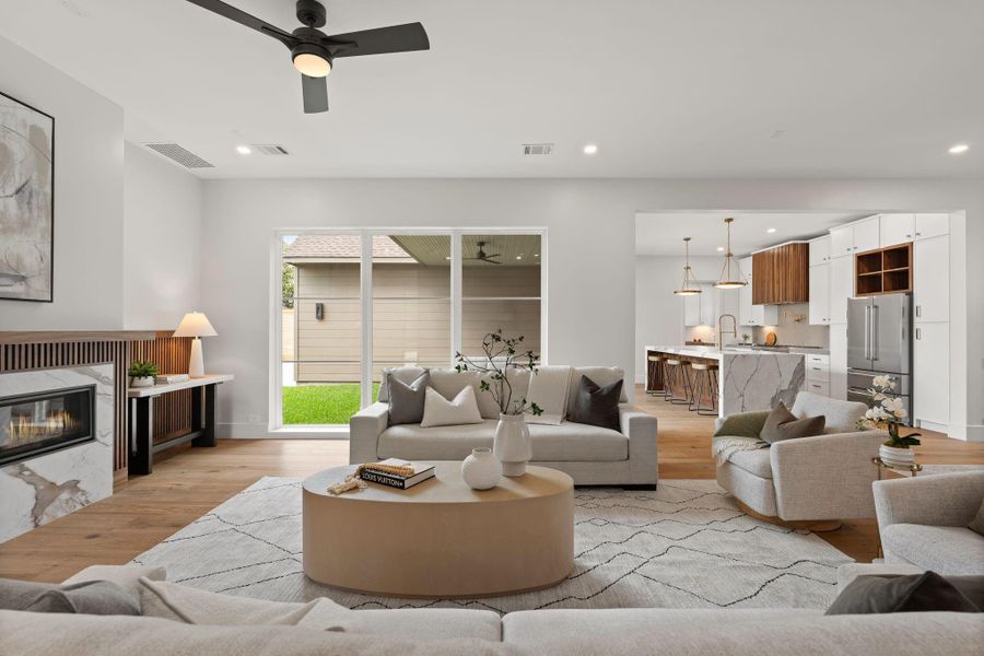 Open concept living, perfect for entertaining