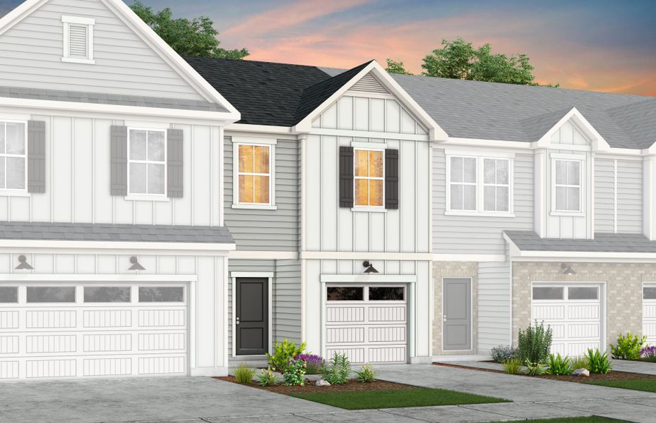 Front exterior of a new home in Mallard Park, Charlotte, NC, highlighting curb appeal (Image 28). Front exterior of a new home in Mallard Park, Charlotte, NC, highlighting curb appeal (Image 28).