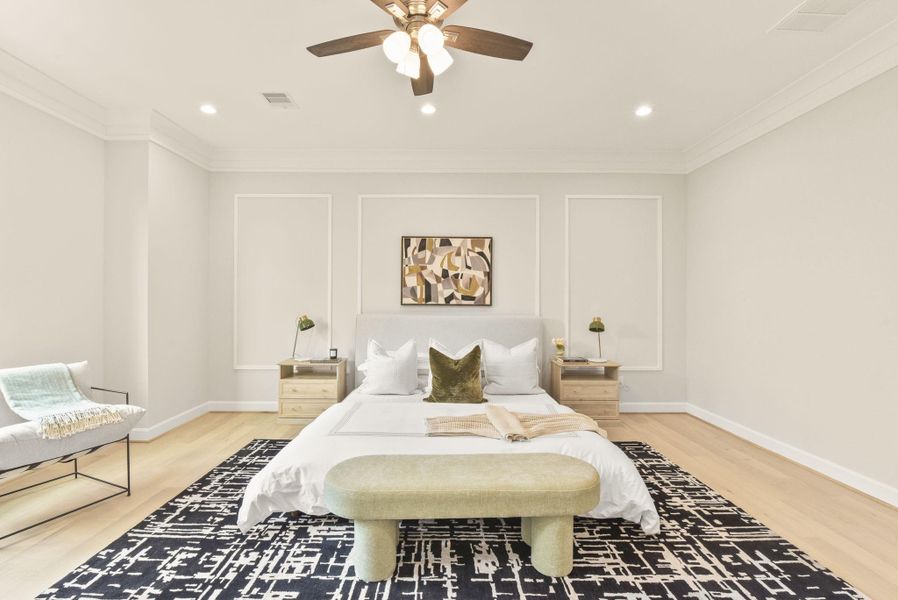 Furnished interior view inside a new home in , Houston (Image 37).