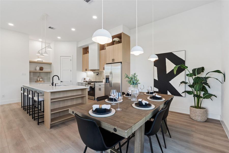 Furnished interior view inside a new home in , Houston (Image 17).