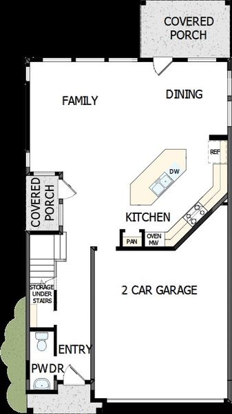 2D floor plan layout of this home in Easton Park – Nelson Village - Haven Series, Austin, TX (Image 4).