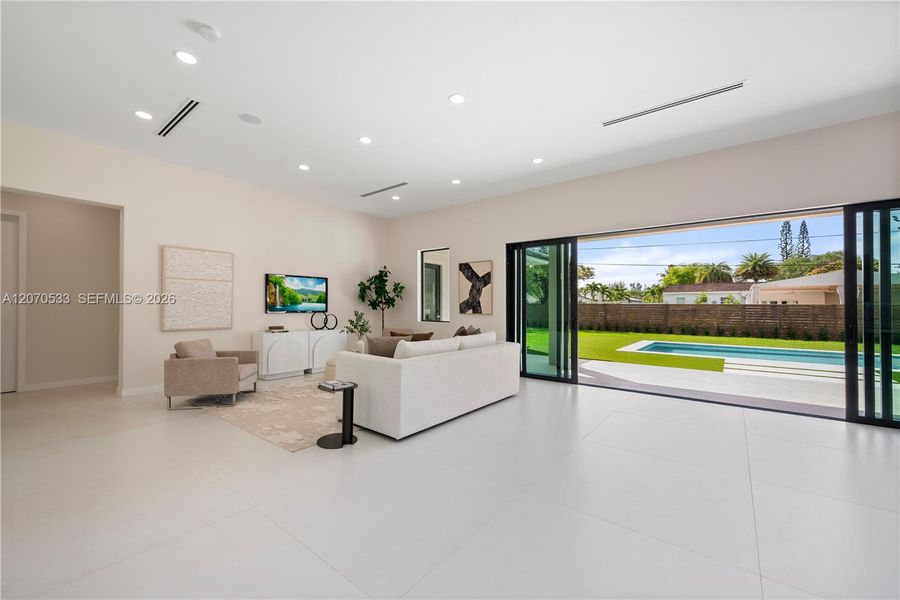 Furnished interior view inside a new home in , Miami (Image 12). Furnished interior view inside a new home in , Miami (Image 12).