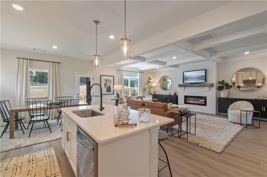 Furnished interior view inside a new home in Kentmere, Auburn (Image 12).
