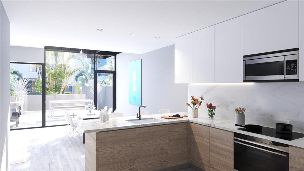 Furnished interior view inside a new home in Bath and Racquet Residences and Club, Sarasota (Image 5). Furnished interior view inside a new home in Bath and Racquet Residences and Club, Sarasota (Image 5).