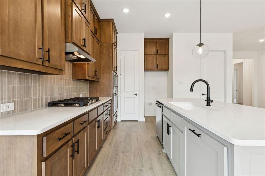 Furnished interior view inside a new home in Country Lakes, Denton (Image 7).