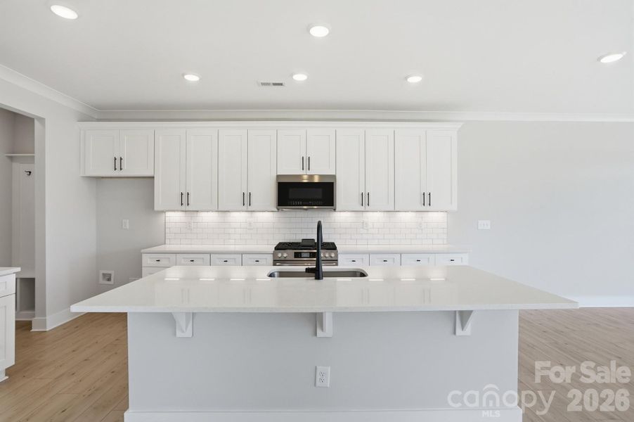 Furnished interior view inside a new home in Blythe Mill Townhomes, Waxhaw (Image 9).