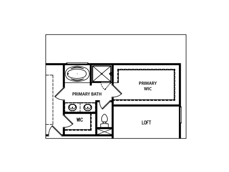 2D floor plan layout for the The Landon II by My Home Communities in Red Bird Manor, Jefferson, GA (Image 7).