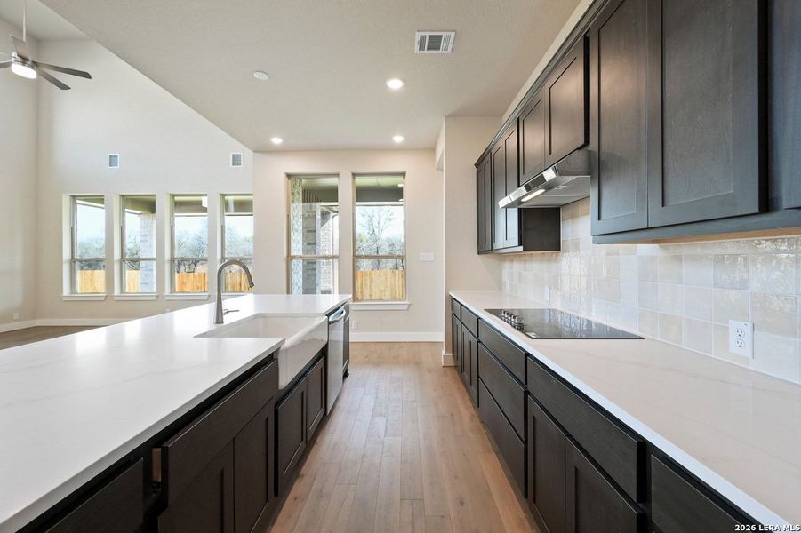 Furnished interior view inside a new home in Alsatian Oaks, Castroville (Image 11). Furnished interior view inside a new home in Alsatian Oaks, Castroville (Image 11).