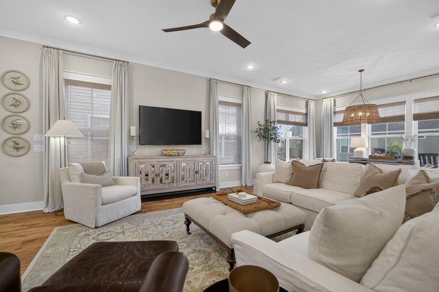 Furnished interior view inside a new home in K. Hovnanian's® Four Seasons at Lakes of Cane Bay, Summerville (Image 19).