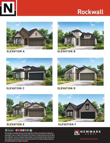 Front exterior of a new home in Sienna 45', 50', Missouri City, TX, highlighting curb appeal (Image 1).
