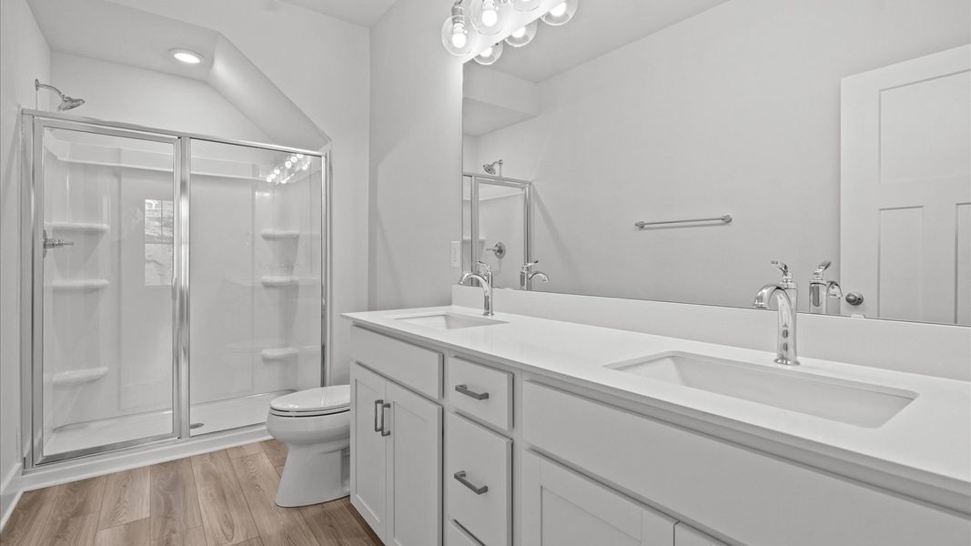 Furnished interior view inside a new home in Camden Cottages, Greenville (Image 22).