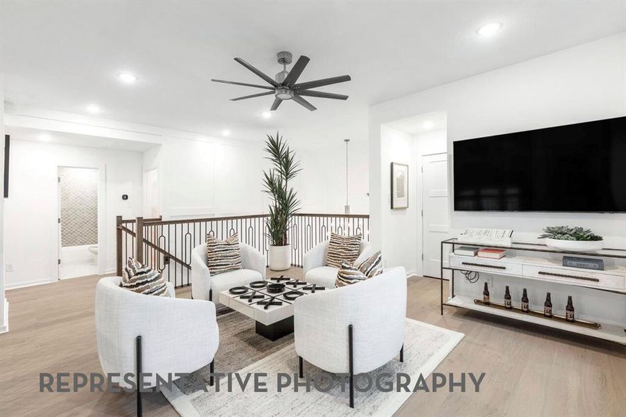Furnished interior view inside a new home in Pecan Square, Northlake (Image 15).