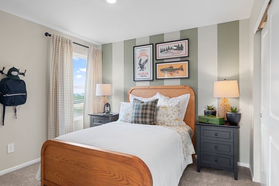 Representative furnished interior of a home built from the 3501 by Risewell Homes in Mead Crossing, Mead (Image 12).