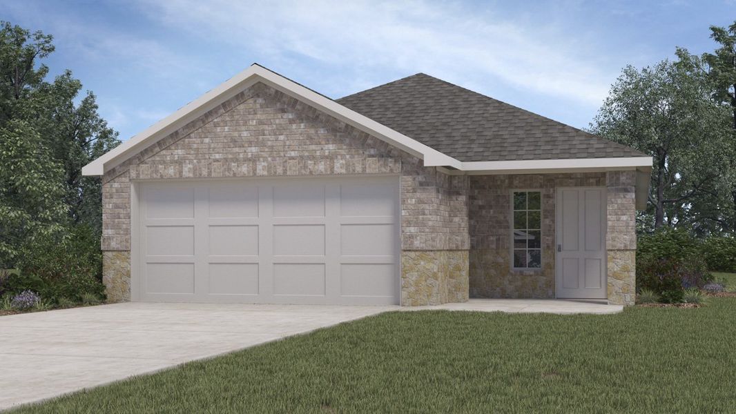 Representative exterior photo of a completed home built from the Bailey by D.R. Horton in Silverado, Aubrey, TX (Image 2).