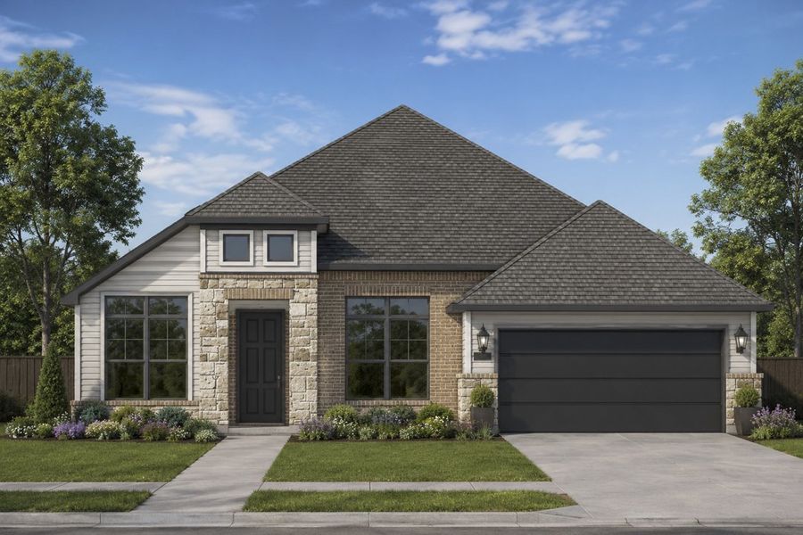 Representative exterior photo of a completed home built from the The Broadway by Lillian Custom Homes in Polo Ridge, Forney, TX (Image 7).
