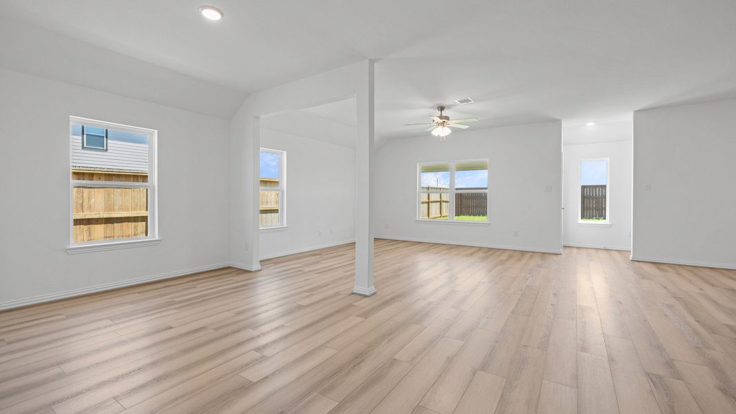 Furnished interior view inside a new home in Oakwood Estates, Waller (Image 29).