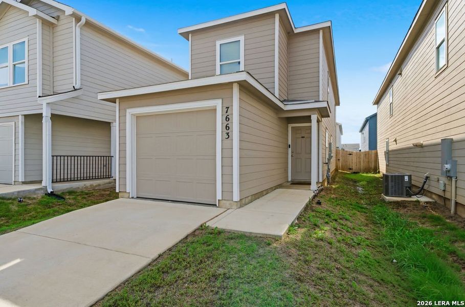 Exterior details and patio area of a home in Aston Park, San Antonio (Image 4).