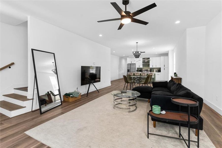 Furnished interior view inside a new home in , Atlanta (Image 64).