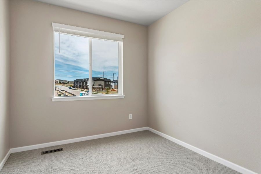A room with a window.