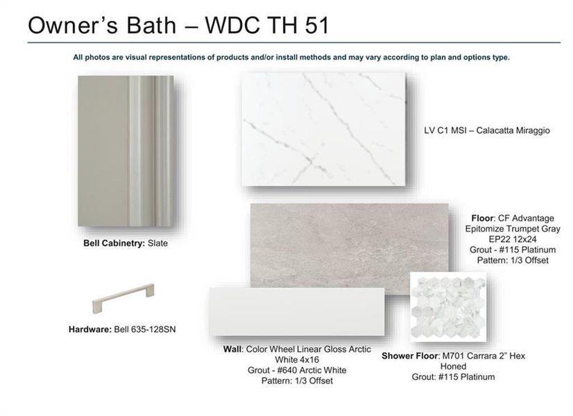 Sample of building materials used in homes in Ward's Crossing Townhomes, Johns Creek (Image 27).