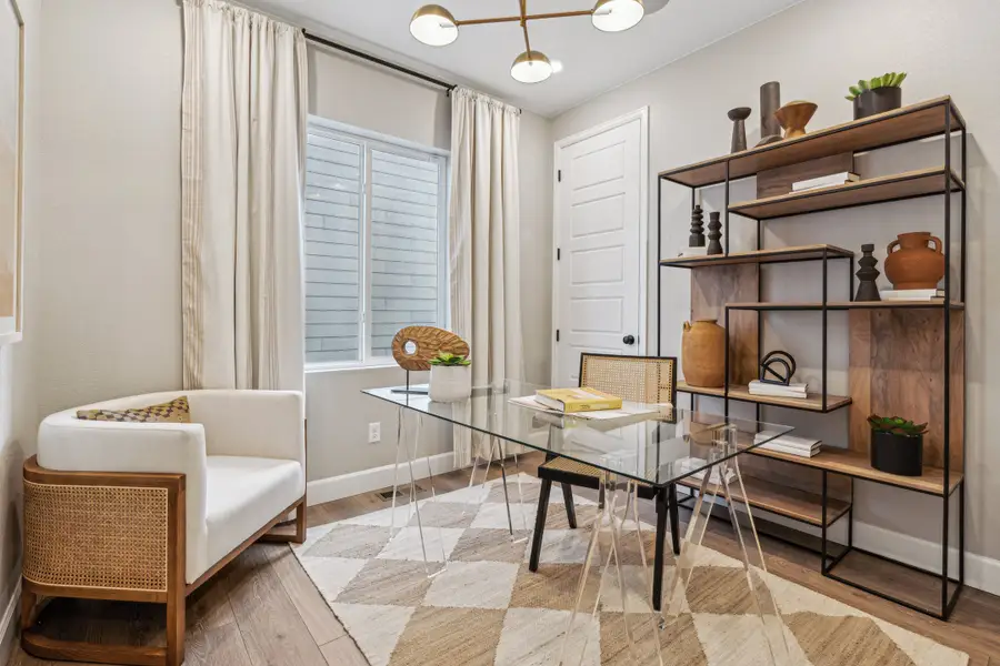Furnished interior view inside a new home in Trailstone, Arvada (Image 34).