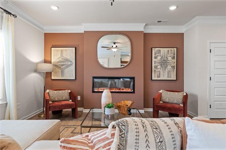 Furnished interior view inside a new home in Jameson Towns, Temple (Image 6).