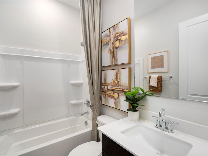 Bathroom in the Lennon Floorplan at Abel Ranch