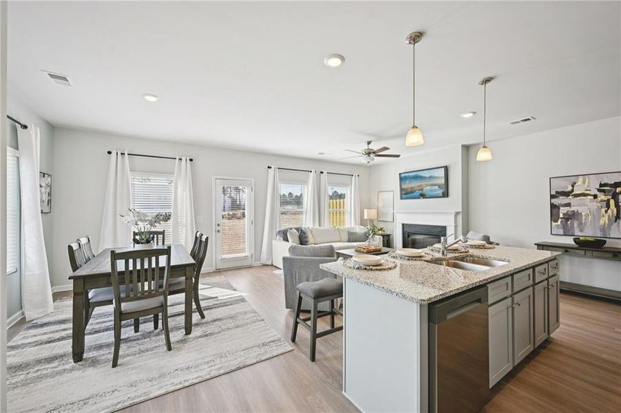 Furnished interior view inside a new home in Creekside Village, Lithonia (Image 8).