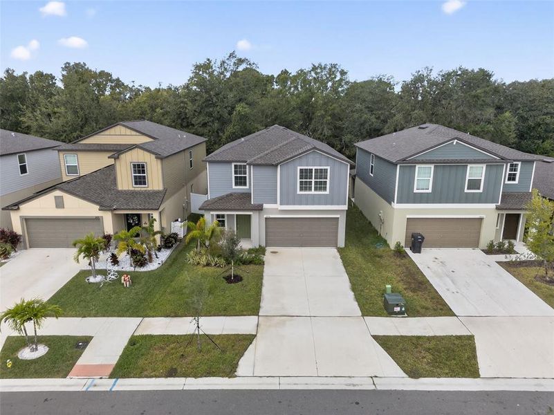 Front exterior of a new home in , Riverview, FL, highlighting curb appeal (Image 28).