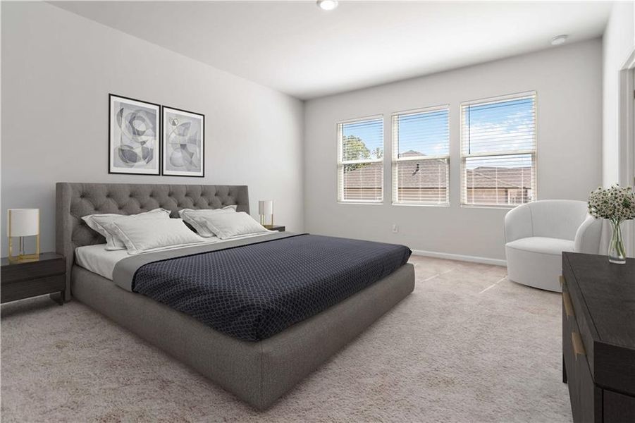 Furnished interior view inside a new home in , Atlanta (Image 8).