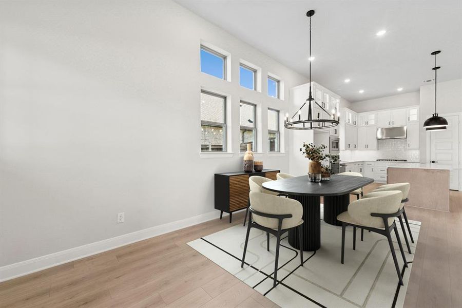 Furnished interior view inside a new home in South Pointe  Cottage Series, Mansfield (Image 12).