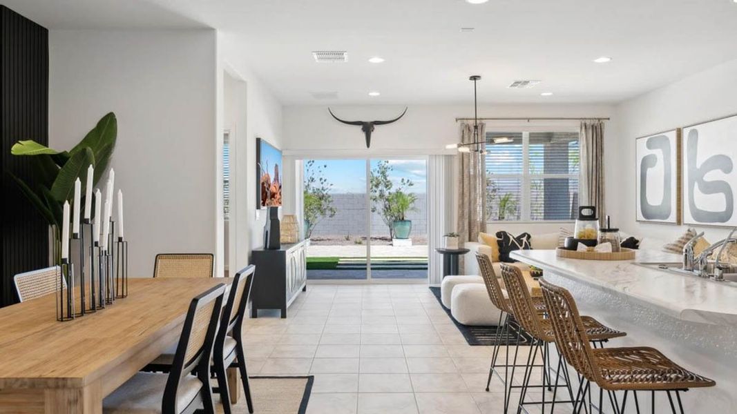 Furnished interior view inside a new home in Quail Ranch, San Tan Valley (Image 9).