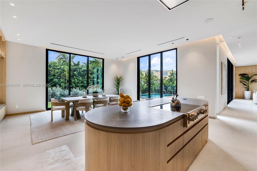 Furnished interior view inside a new home in , Miami Beach (Image 51).