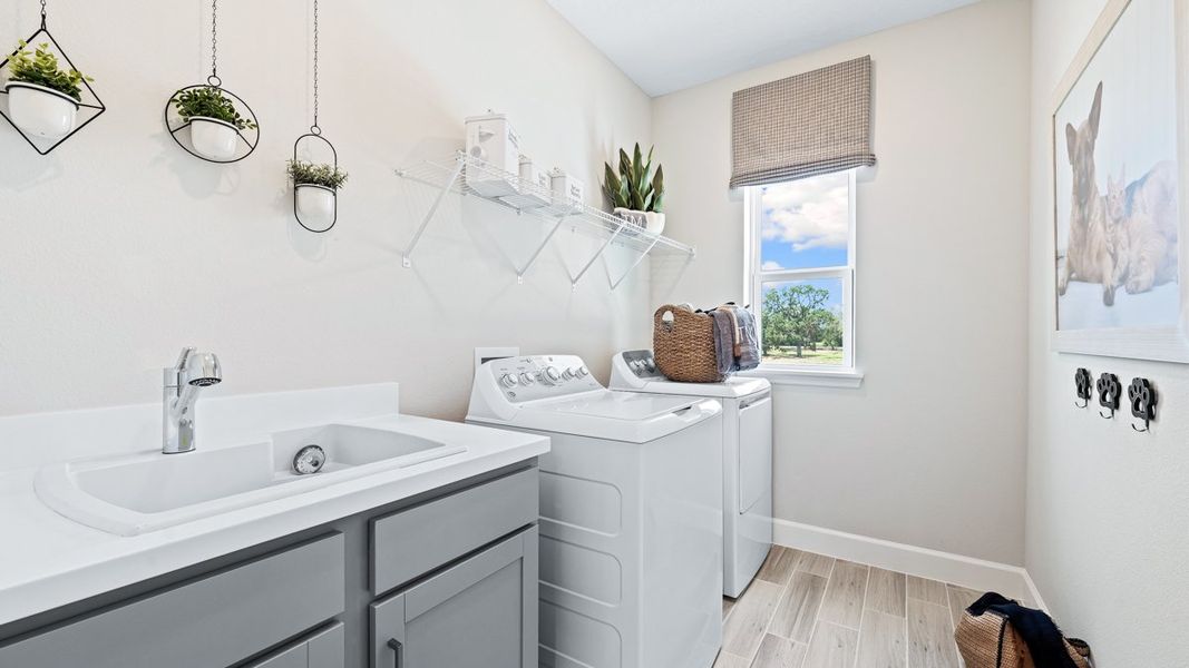 Representative furnished interior of a home built from the Palm by Taylor Morrison in Firethorn, Parrish (Image 25).