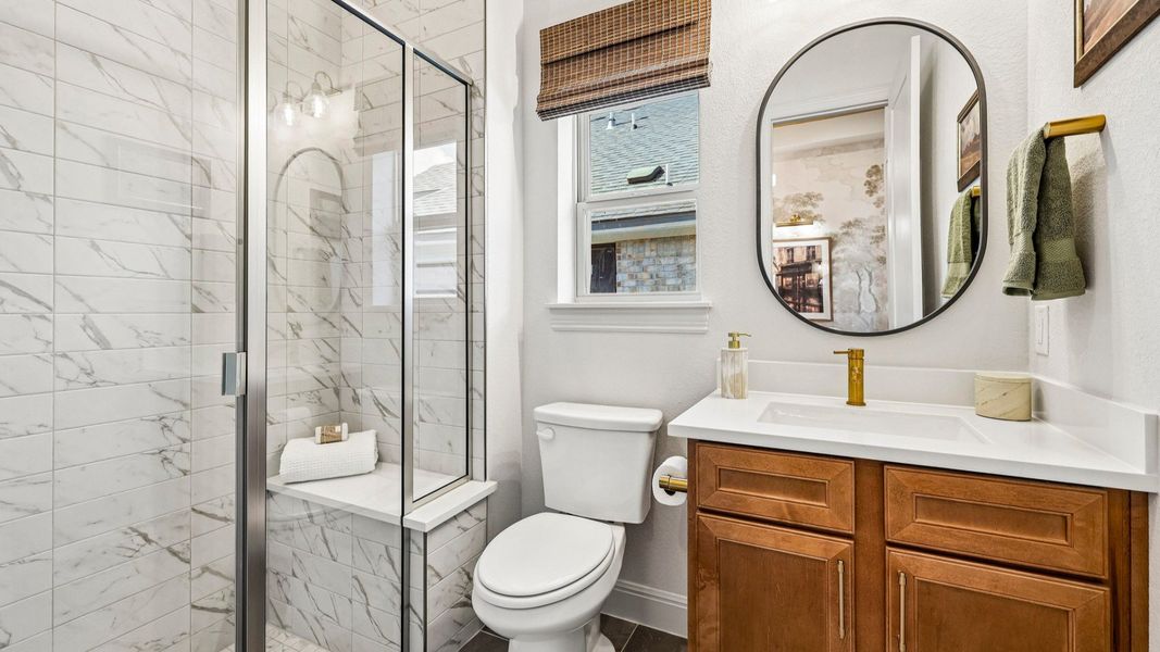 Representative furnished interior of a home built from the Oleander by DRB Homes in Oaks at San Gabriel, Georgetown (Image 6).