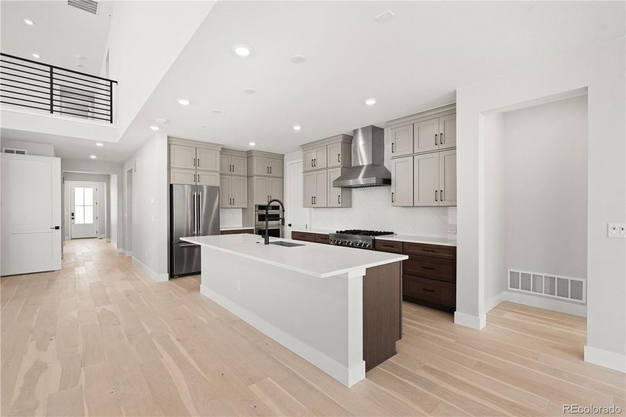 Furnished interior view inside a new home in Gallery at The Canyons, Castle Pines (Image 7).