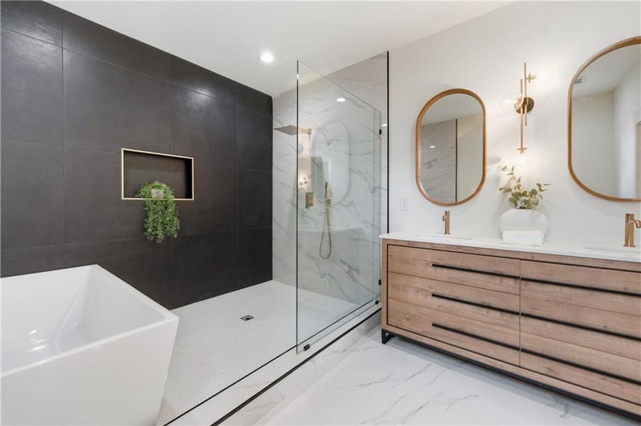 Furnished interior view inside a new home in , Atlanta (Image 14). Furnished interior view inside a new home in , Atlanta (Image 14).