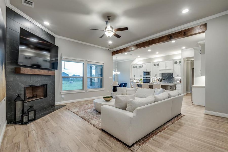 Furnished interior view inside a new home in Lynx Hollow Estates, Forney (Image 16).