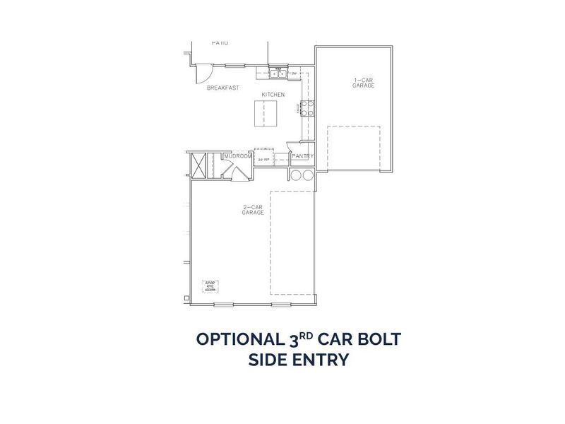 2D floor plan layout for the The Donovan by Stephen Elliott Homes in River’s Station, Atlanta, GA (Image 5).