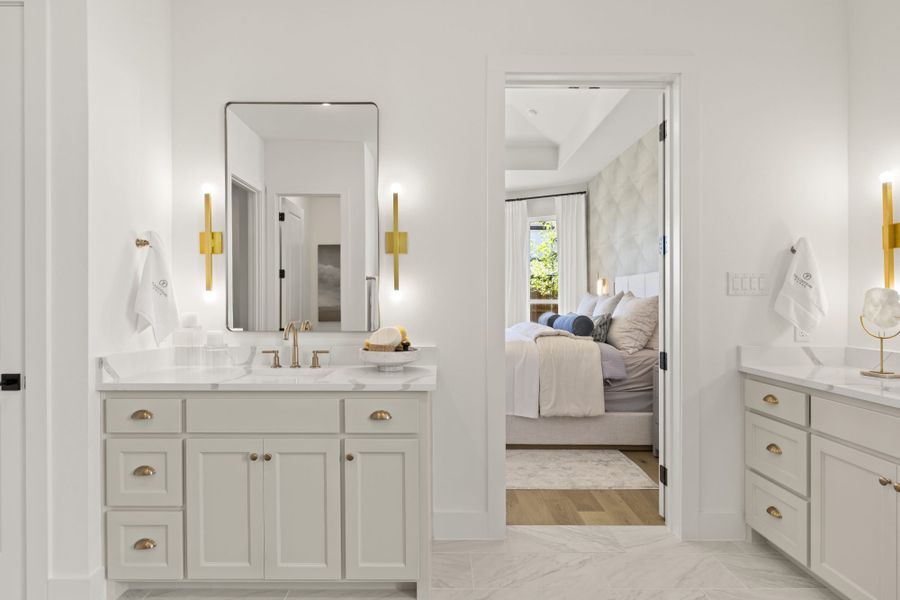 Representative furnished interior of a home built from the 6051 by Tradition Homes in StarView, Prosper (Image 35).