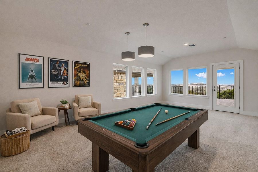 *Virtually Staged Game Room*