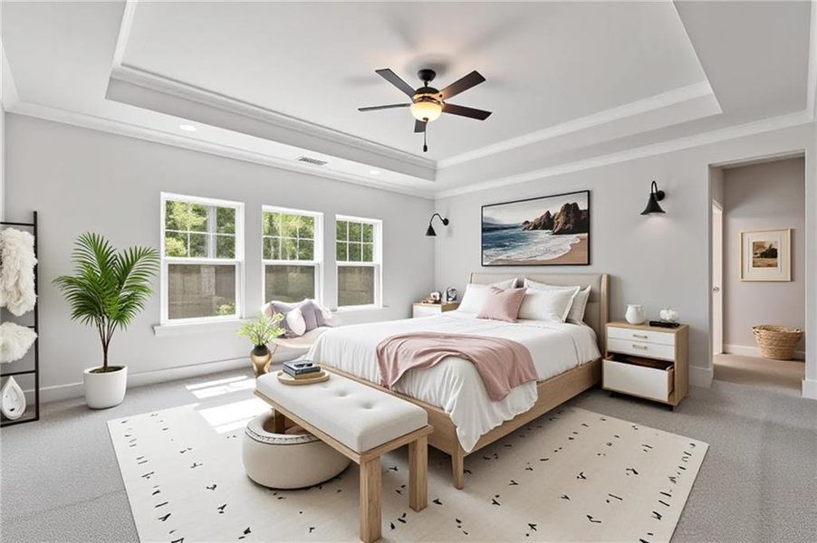Furnished interior view inside a new home in Traditions of Braselton, Jefferson (Image 5).