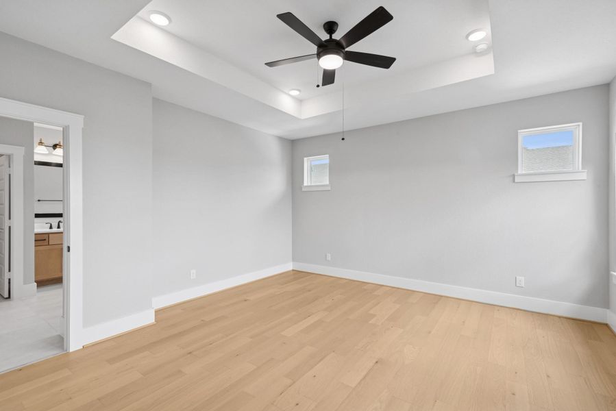 Spacious, unfurnished interior of a new home in Easthaven at Bridgeland Central - Horizon Collection, Cypress (Image 26).