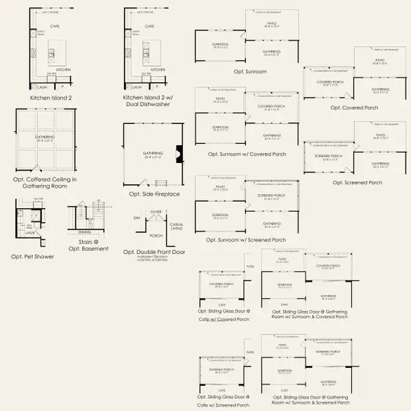 2D floor plan layout for the Sutton by John Wieland in Blume Estates, Harrisburg, NC (Image 3).