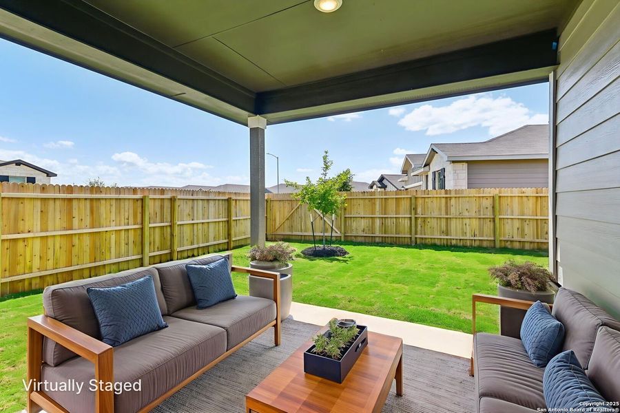 Furnished interior view inside a new home in Remington Ranch, San Antonio (Image 2).