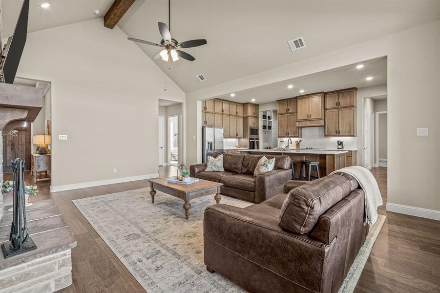 Furnished interior view inside a new home in The Meadows, Gunter (Image 24).